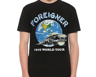 Foreigner 1978 World Tour T-Shirt, Men's and Women's Sizes (MSC-09441)