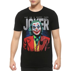 Joker Put On a Happy Face T-Shirt, Joaquin Phoenix Shirt, Men&#39;s and Women&#39;s Sizes (JOK-85334)