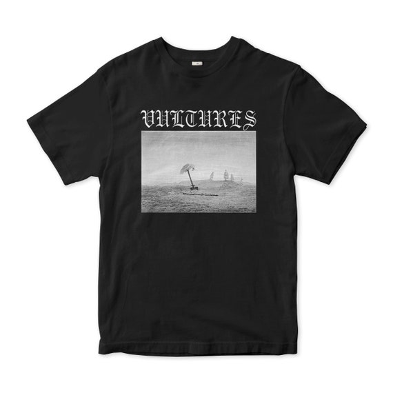 Rare Kanye West Vultures Album Hot Black S-2345XL T-Shirt