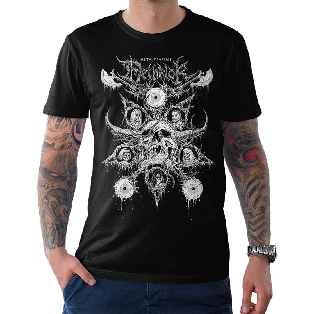 Metalocalypse Dethklok Art T-shirt, Men's and Women's Sizes (MSC