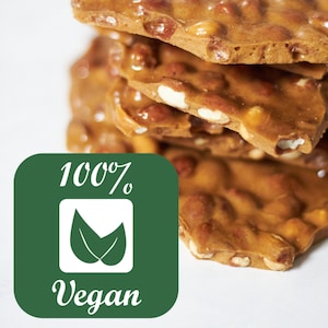 100% Vegan Peanut Brittle - 8oz
