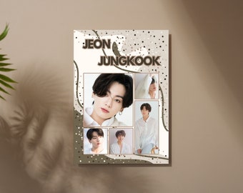 BTS Jungkook-poster | Jungkook-poster | BTS-muurkunst | Digitale poster | Digitale download | Jungkook kunst aan de muur | Jungkookkunst | Jungkook afdrukken