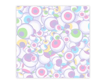 Pastellfärgade ögonglobslappar: Gotiskt kawaii-memoblock