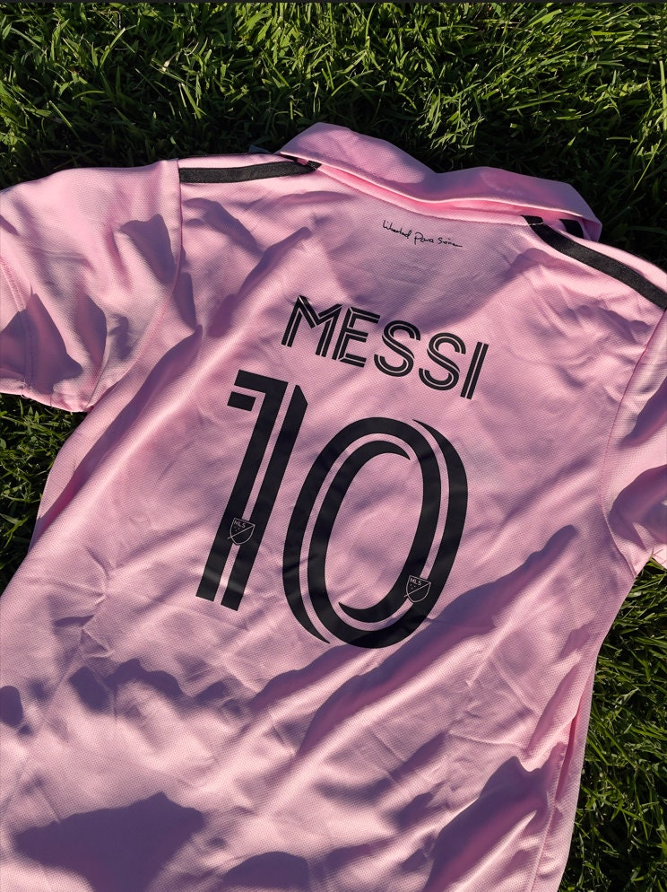 Miami Soccer Jersey and Shorts Set Messi 10 Pink MLS Kit for - Etsy