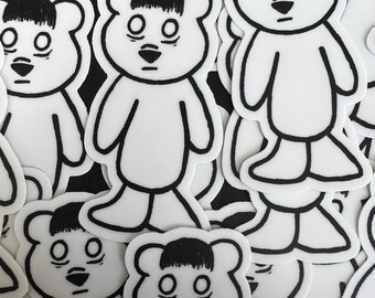 I Don't Even Care, Bear Sticker | Perfect for adding some attitude to all your favorite items.