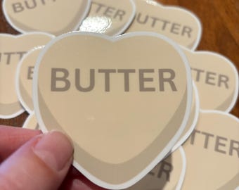 Butter love sticker