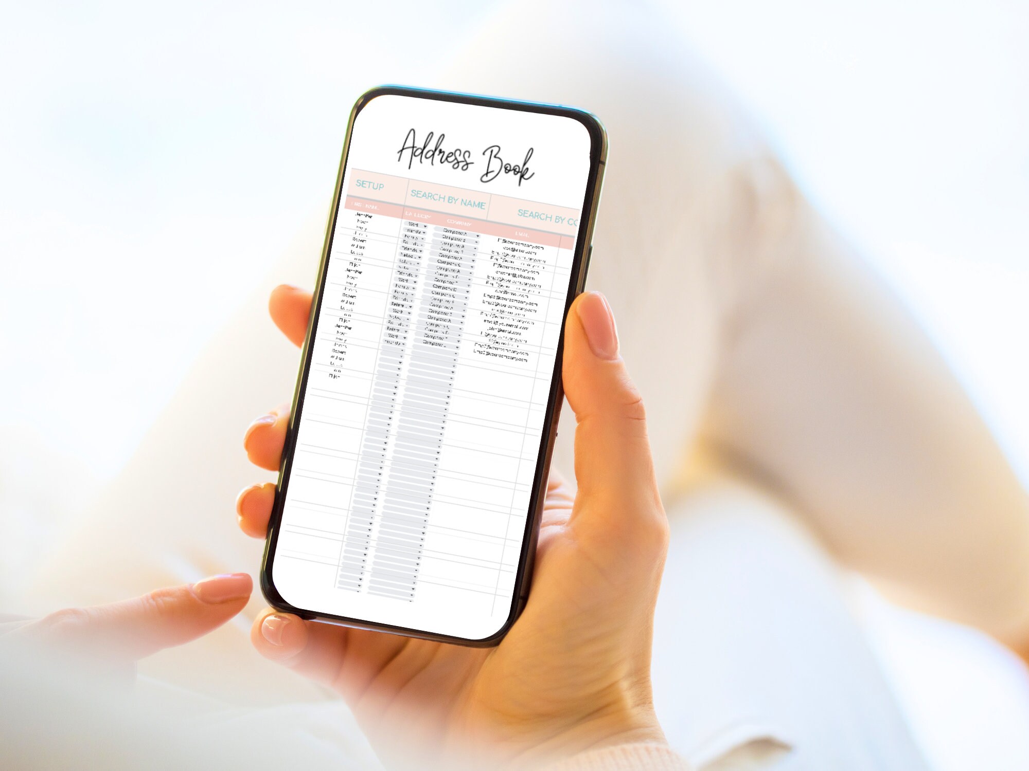 Address Book Google Sheets Business Spreadsheet Template Contact List