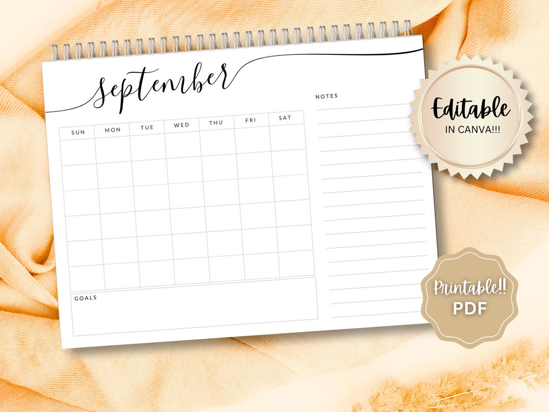 Perpetual Calendar Printable Editable Perpetual Birthday - Etsy