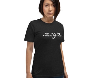 x.y.z. Generations of Mysteries Unisex t-shirt