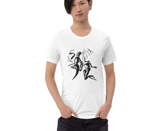Dali Dancers Tripping on a Dream Graphic Unisex t-shirt