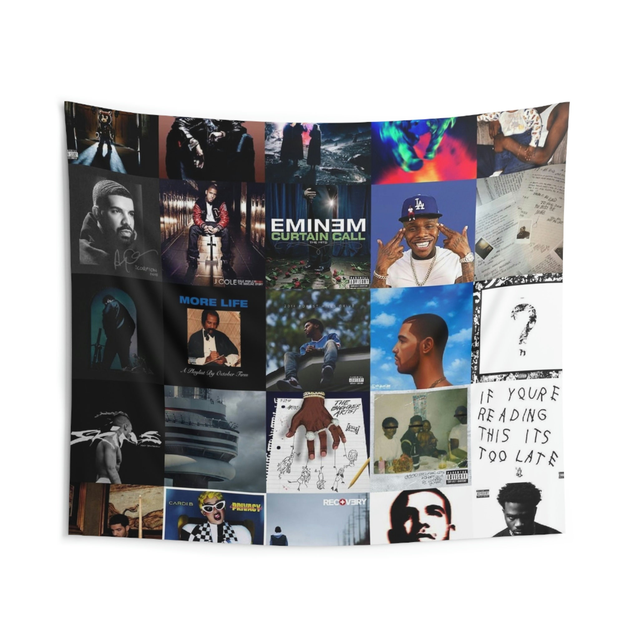 Indoor Wall Tapestries Album Cover Mix Edition Etsy