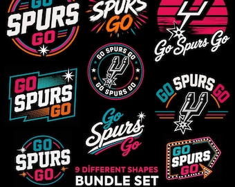 Paquete de imágenes PNG y SVG de los San Antonio Spurs, Wembanyama, diseños para el día del partido (descarga instantánea)