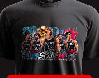 Imágenes PNG de los San Antonio Spurs al estilo cómic: Wembanyama, Castle, Fox, Champagnie, Harper (descarga instantánea).
