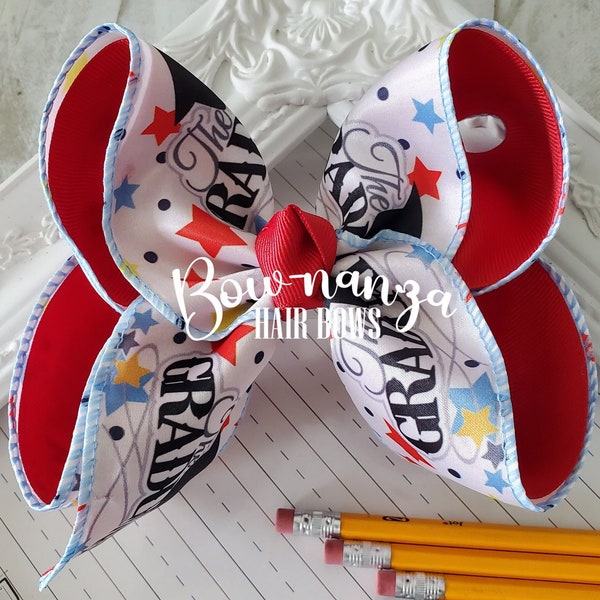 Preschool Graduation Ribbon Hair Bow