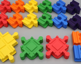 Duplo Starter Set Bundle for Child Wooden Railway Compatible with Brio, Ikea, Lidl (Children's Toy or Gift)