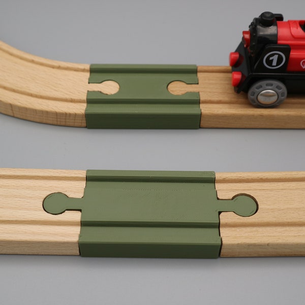 Verbinder Stecker Buchse männlich weiblich Adapter für Kind Holz Eisenbahn kompatibel mit Brio, Ikea, Lidl (Kinderspielzeug bzw. Geschenk)