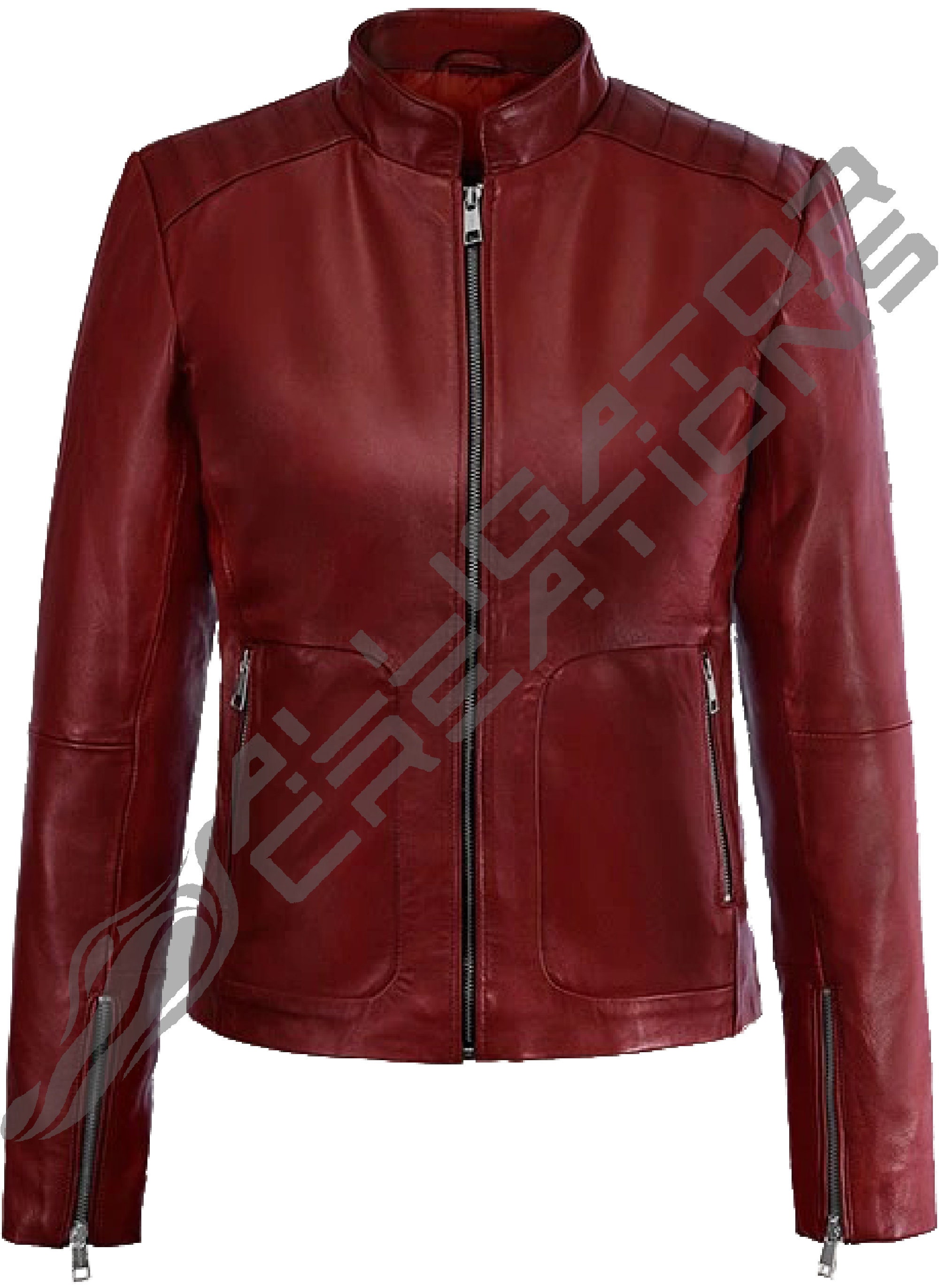  Chaqueta roja de Claire Redfield para mujer, hecha en