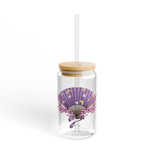 Usagi Fan Sipper Glass, 16oz