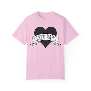 Chuck Bass Heart Unisex Garment-Dyed T-shirt
