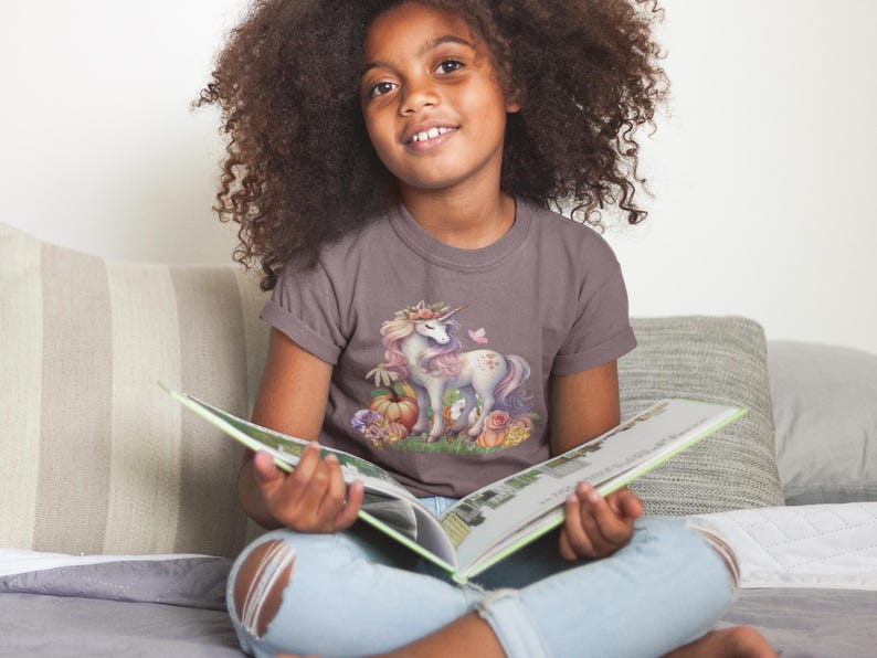 Pastel Unicorn Fall Clipart PNG Fantasy Creature SVG Downloadable