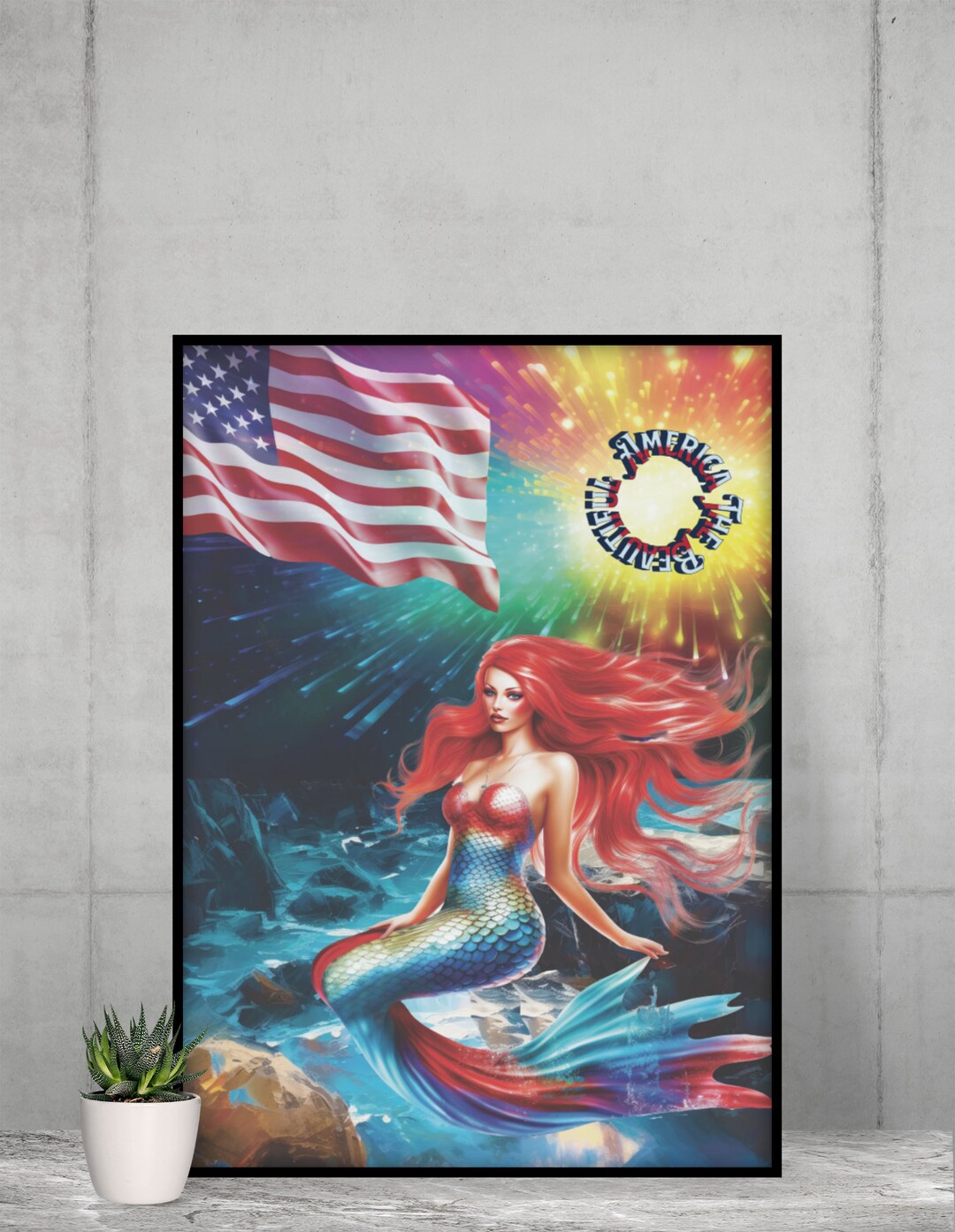 July 4th Wall Art Prints and Decor Majestic Patriotic Etsy