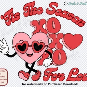 Funny Valentine PNG | Funny Heart SVG | XOXO Valentine | Cute Valentines Tee | Valentine Sublimation | Groovy Love | diy Card | Love Designs