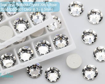 Swarovski 144pcs Flatback Crystal 1.7-6.5mm No Hotfix Rhinestone Nails Art Decoration #2058/2088 (SS5-SS30) - U Pick