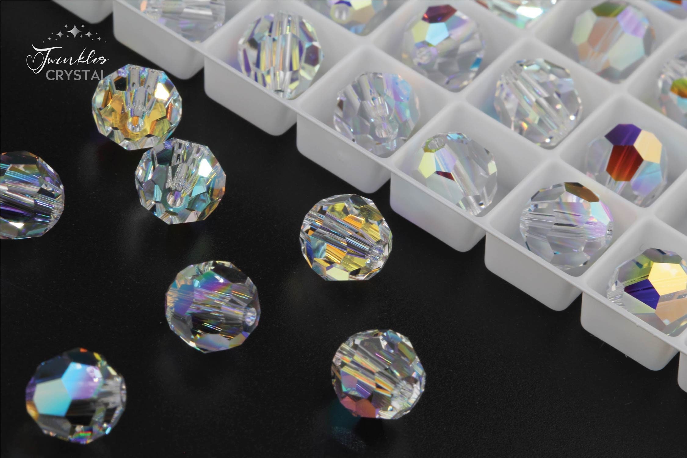 Swarovski® Round (Flat Back) AB Crystals – Johens®
