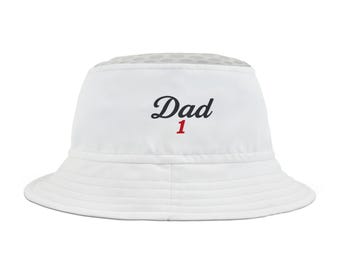 Golf Ball Bucket Hat, Dad Golf Lover Gift, Golfing Hat, Golf Dad Cap, Father&#39;s Day Present, Golf Accessories