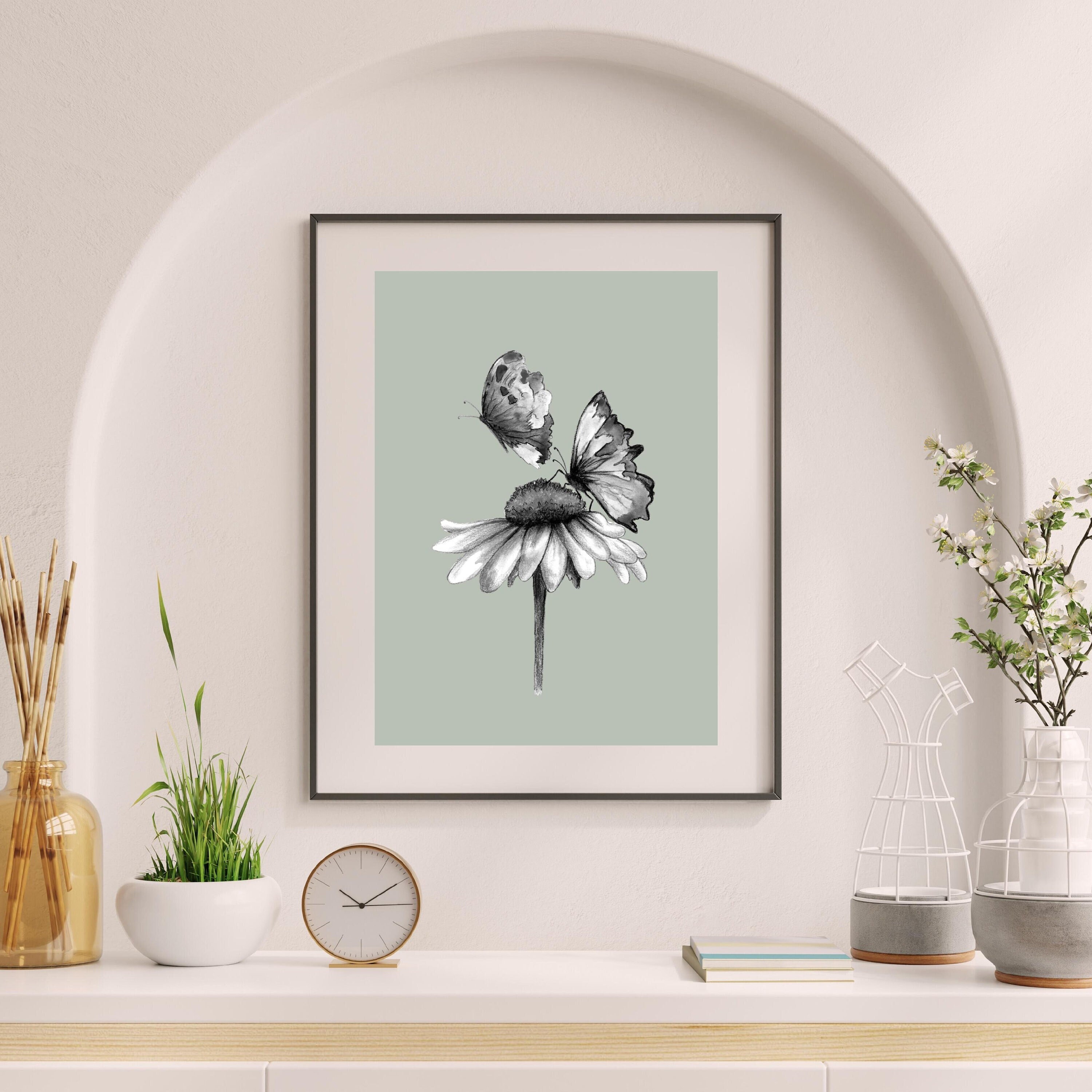 Sage Green Wall Art, Sage Green Wall Decor, Sage Green Art, Sage Green ...