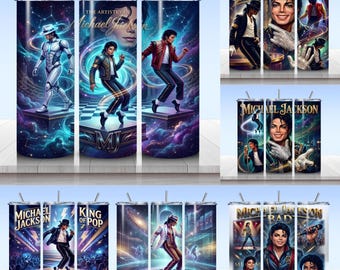 Pop Singer Tumbler Wrap PNG: Inspired Sublimation Design (Digital Download