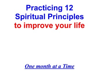 PDF-Practicing 12 spiritual principles/ to improve your life