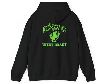 Felpa con cappuccio ILWU Longshore West Coast Coastal Vibes, felpa casual unisex, felpa per feste in spiaggia