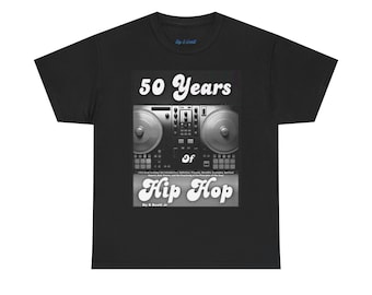 Maglietta per i 50 anni di Hip Hop / Maglietta per l'anniversario del giradischi da DJ
