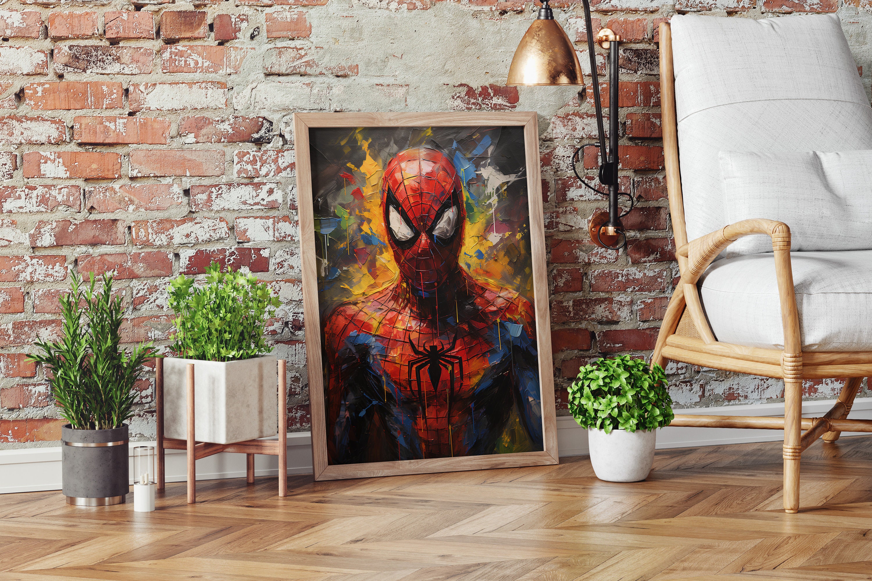 Spiderman Art Print Marvel Fan Art Marvel Superhero Wall Poster Digital ...