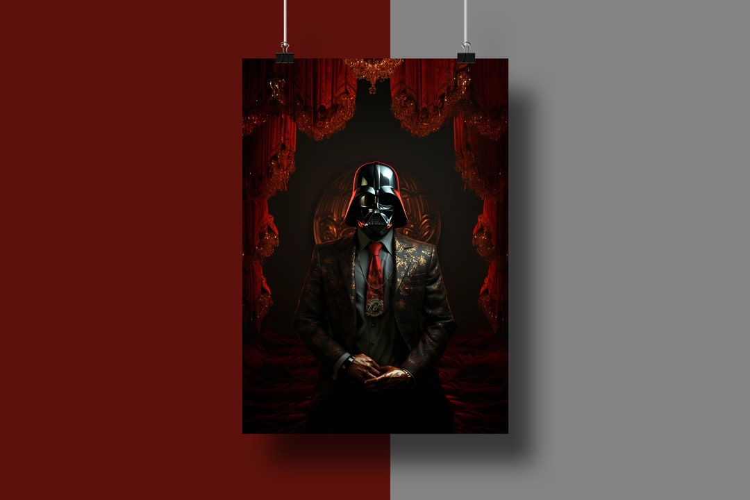 Darth Vader Gangster Darth Vader Art Print Star Wars Fan - Etsy