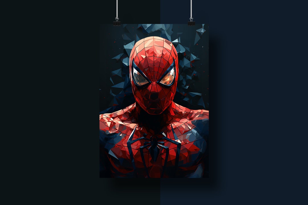 Spiderman Art Print Marvel Fan Art Marvel Superhero Wall - Etsy