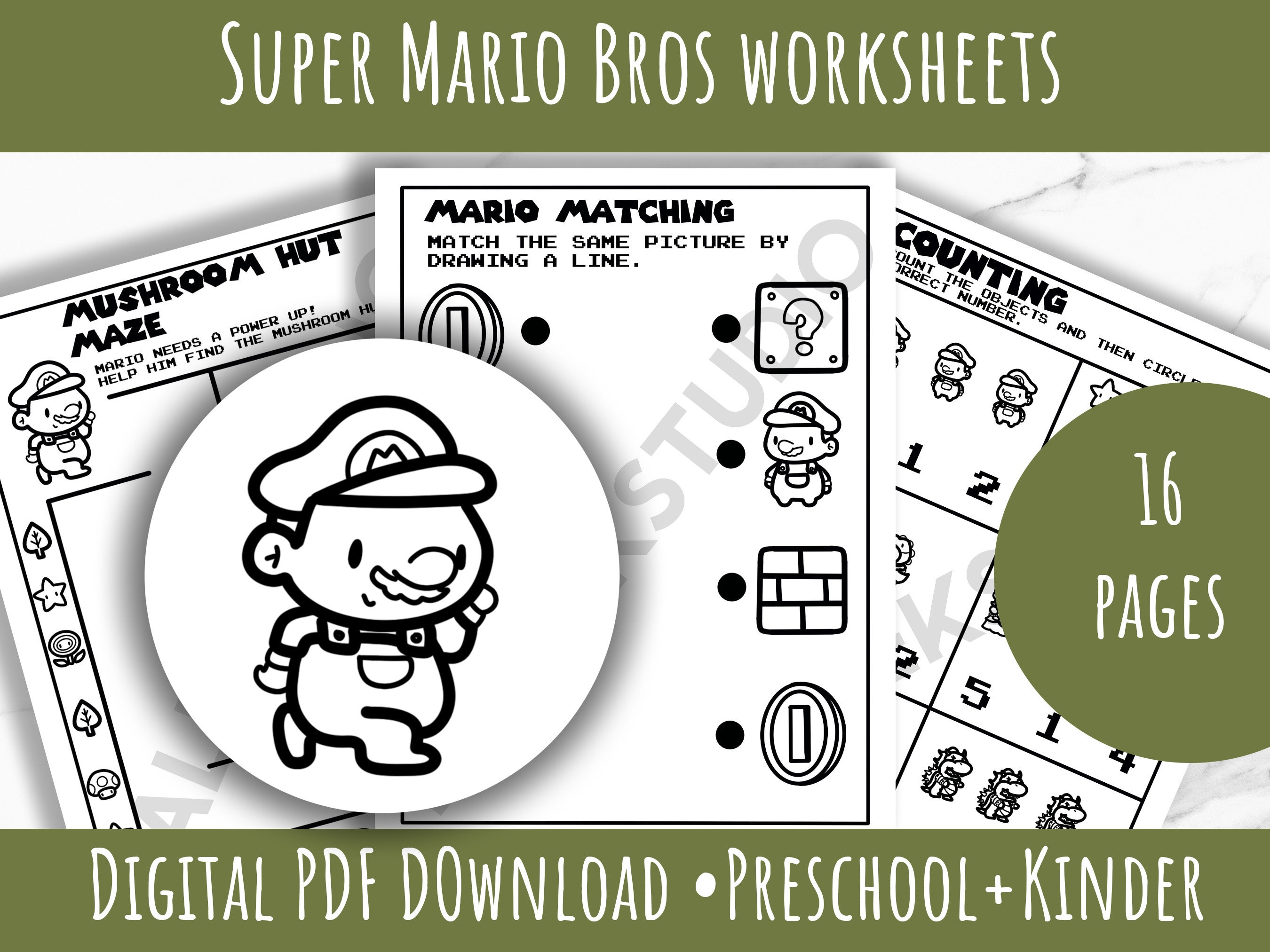 Free Mario Math Games, Activities, & Worksheets for Kids