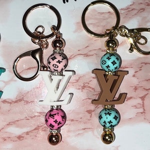 Beaded Metal Keychains-Customizable