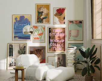 Gallery Wall Frame Mockups,5x7 Wall Art Mockups,Picture Frame Mockup,Multiple Frames,Poster Mockup,Interior Art Mockup,Digital Templates