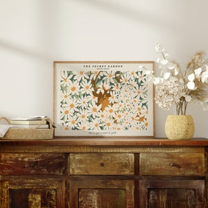 4x3 Horizontal Wood Frame Mockup in Farmhouse,Rustic Home Interior Frame Mock-Up,Minimalistic Boho Frame Mockup,Wall Art Mockup,Smart Object