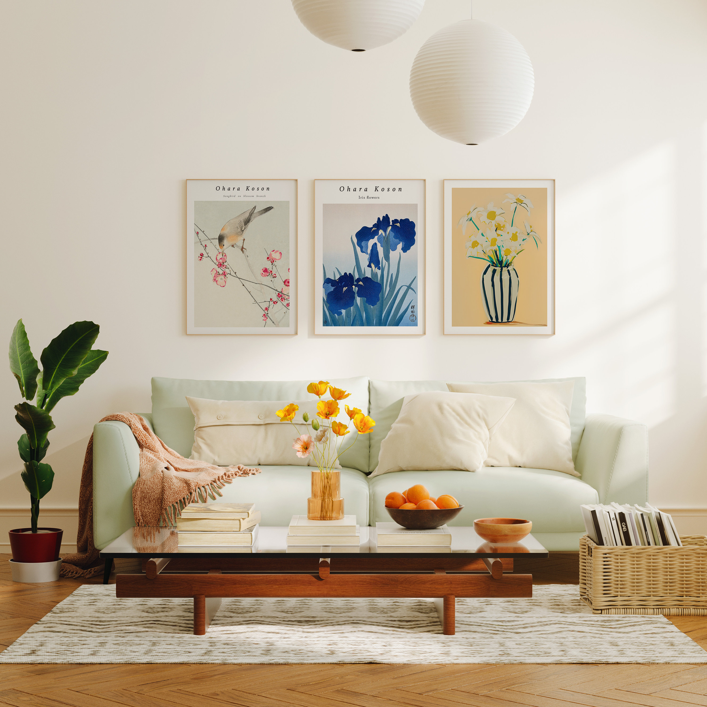 Set of 3 Wood Frame Mockup,5x7 Ratio Frame Mock-up,art Print