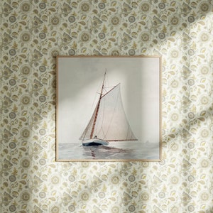 Mockup vierkante houten lijst, mockup realistische kunstdruk (PSD) afbeelding 5