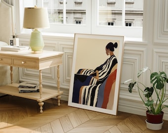 3x4 Wood Frame Mockup in Bedroom,Art Print Mockup,Vertical Frame Mock-Up in Home Interior,Portrait Mockup,Realistic Mockup,JPG PSD Photopea