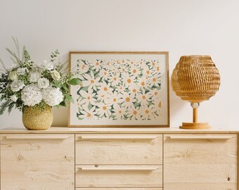 Boho Wood Frame Mockup, Natural Light, 4x3 Ratio (PSD)