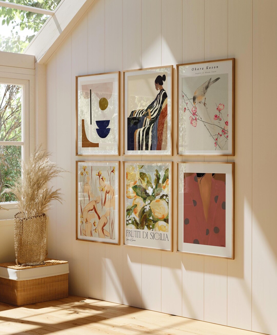 Set of 6 Wood Frame Mockup,3x4 Ratio Frame Mock-up,multiple Frames