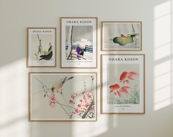 Set of 5 Gallery Wall Mockups,Minimalist 5x7 Wood Frame Mock-up,Wall Art Mockup,Print Poster Mockup,Interior Art Mockup Psd Photopea