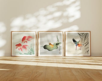 Set van 3 vierkante houten lijst mock-up in interieur, minimale frameset mock-ups, print poster mockup, realistisch mock-up, Photopea psd slim object