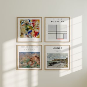 4 Square Frame Mockup,Minimalist Frame Mockup,Wall Art Mockup,Print Poster Mockup,Printable Art Display,Wood Frame Mockup,PSD Smart Object