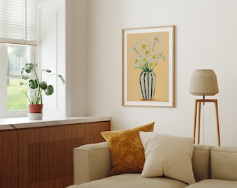3x4 Wood Frame Mockup in Living Room,Thin Frame,Vertical Frame Mock-Up in Home Interior,Art Print Mockup,Realistic Mockup,PSD Smart Object